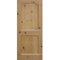 Knotty Alder Plank gewölbt angehoben 2-Panel-Innentür